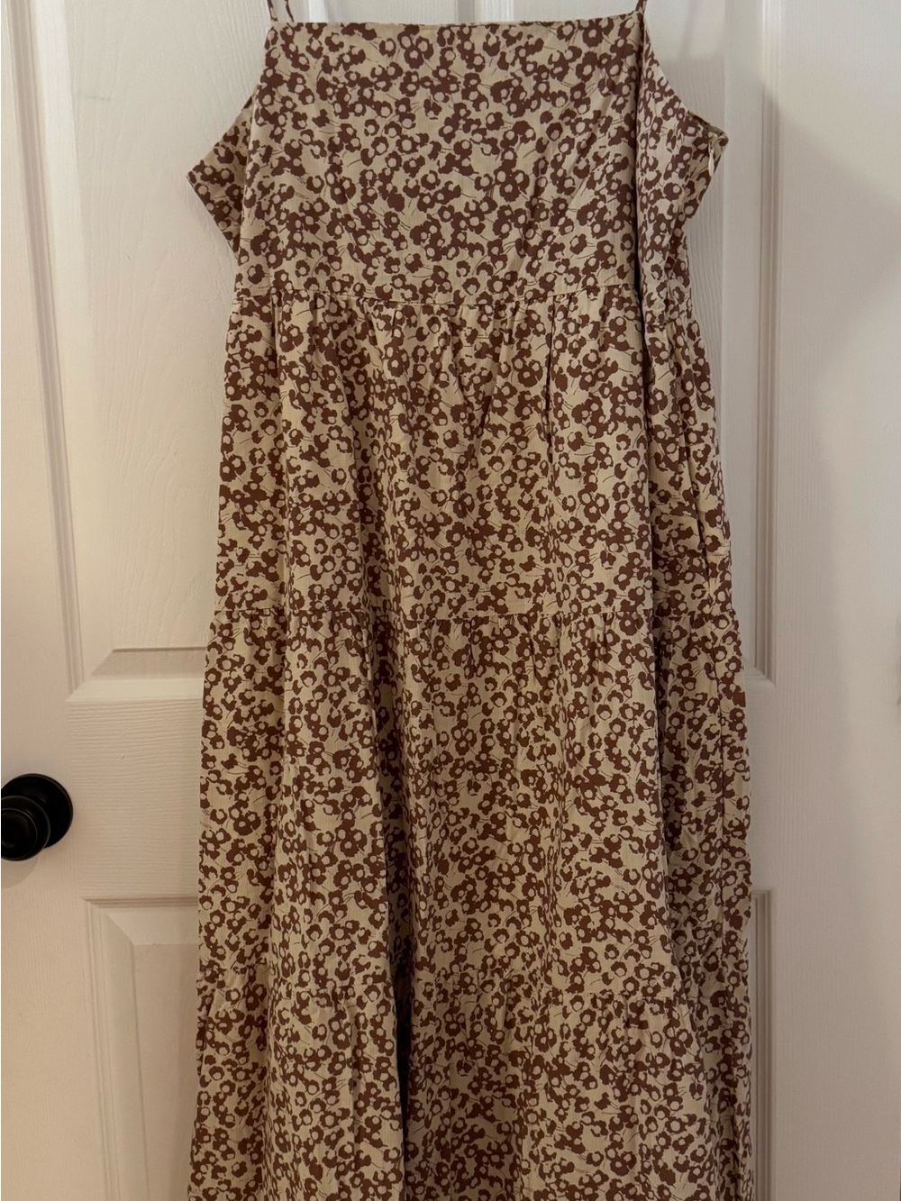 NWT - Everlane The Gauze Tiered Dress in Natural/ Rose dusk floral